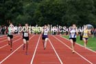 Womens and Girls 100 metres at the Northern Inter-Counties under-17s and 15s at Witton Park, Blackburn. Photo: David T. Hewitson/Sports for All Pics